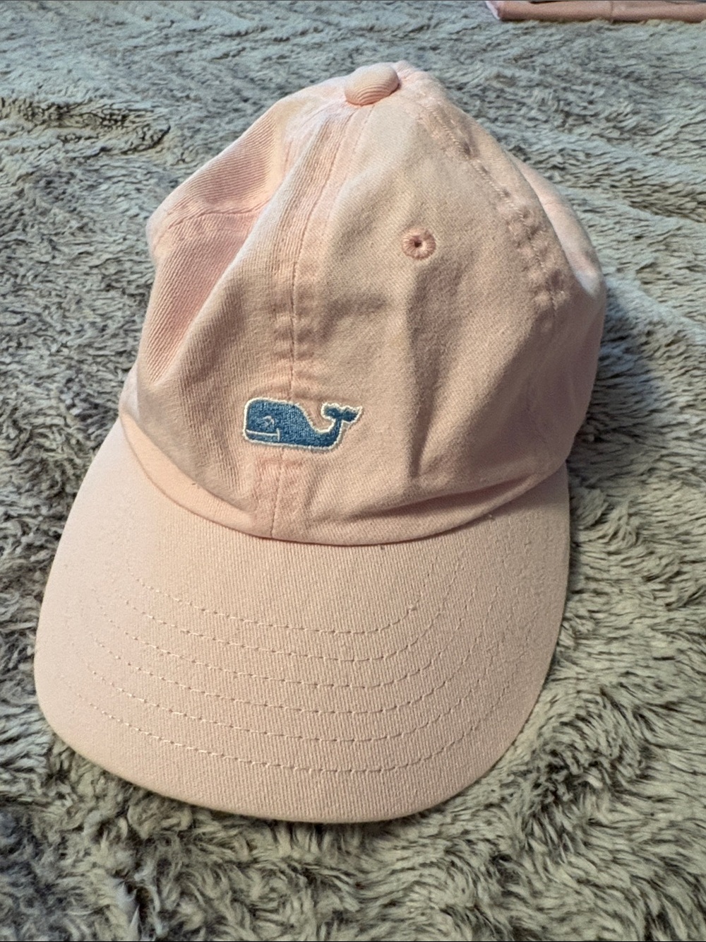 Vineyard Vines Pastel Pink Whale Baseball Cap